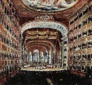 leigh hunt the interior of the teatro san carlo in naples where several of rossini s operas were fist performed oil painting